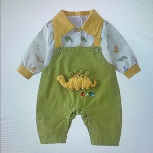 Green Dinosaur Kids One Piece